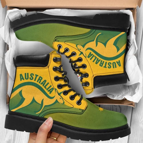 Kangaroo Boots Australian Coat Of Arms Australia Color All Season Boots 