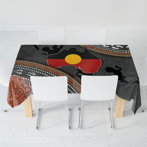Aboriginal dots Zip pattern full color printing Tablecloth 