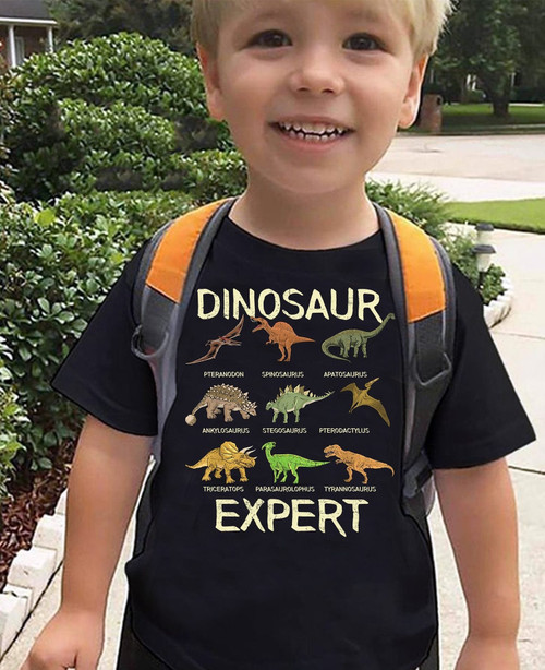  Dinosaur Expert tshirt for Kids