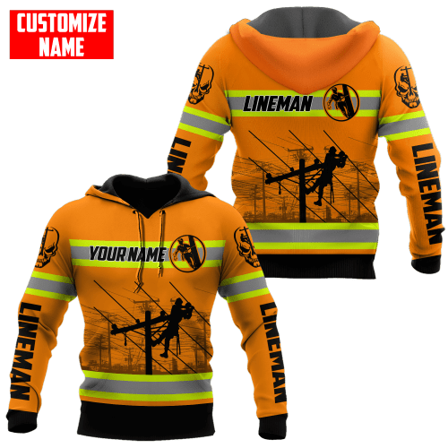  Customize Name Lineman Unisex Shirts