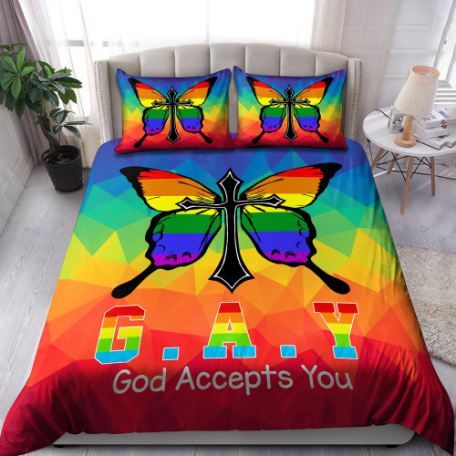  Customize Name LGBT Pride Bedding Set