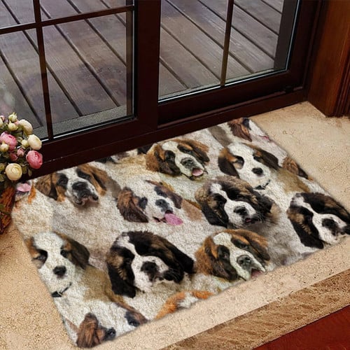  A Bunch Of St. Bernards Doormat
