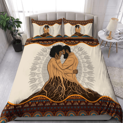  Black Couple Bedding Set