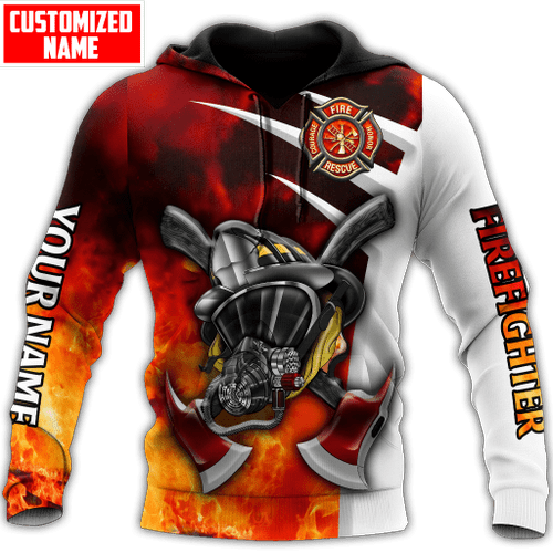  Customized Name Firefighter All Over Printed Unisex Shirts