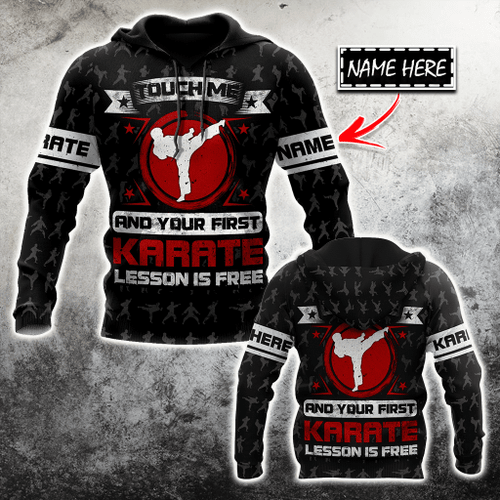  Customize Name Don't Touch Me Karate Hoodie For Men And Women TNA