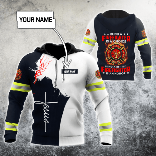  Customize Name Firefighter D All Printed Hoodie For Men And Women MH