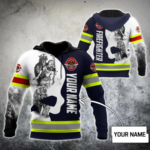  Customize Name Firefighter Hoodie Shirts For Men And Women MH