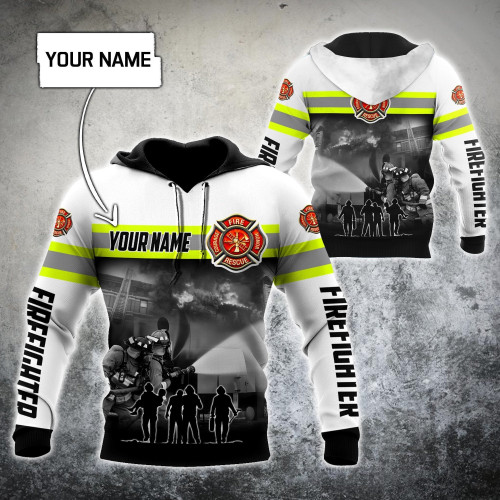  Customize Name Firefighter Hoodie Shirts For Men And Women MH