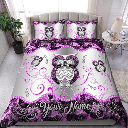  Personalized Owl Bedding Set
