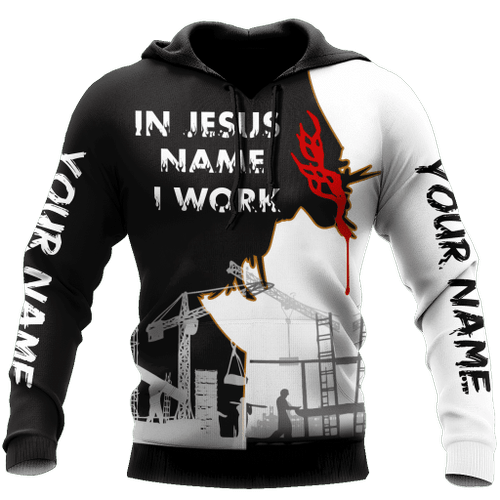  Ironworker in The Lord name I work d unisex hoodie