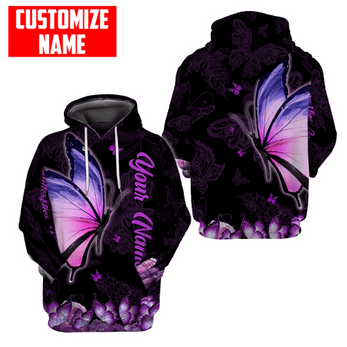  Customized name Butterfly Shirts