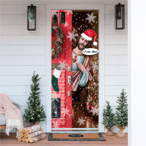  Jesus Christmas D Printed Door Cover .S