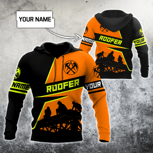  Roofer Man - Personalized Name D Hoodie Shirt XT