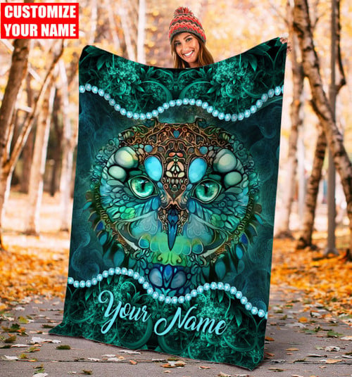  Personalized Owl Blanket