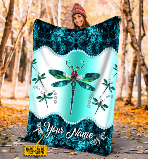  Personalized Dragonfly Blanket