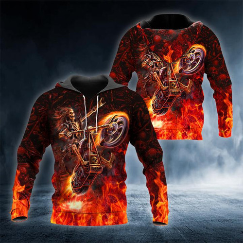 Hell Rider Fire Skull Shirts .CXT