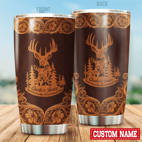  Hunting Couple D Printed Stainless Steel Tumbler
