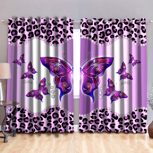  Butterfly Striped Set Curtain