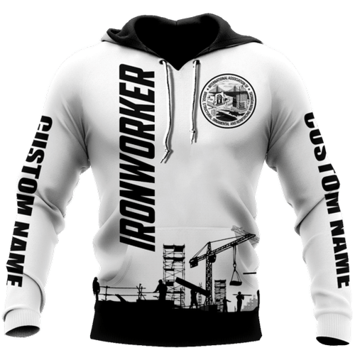  Ironworker d unisex hoodie custom name