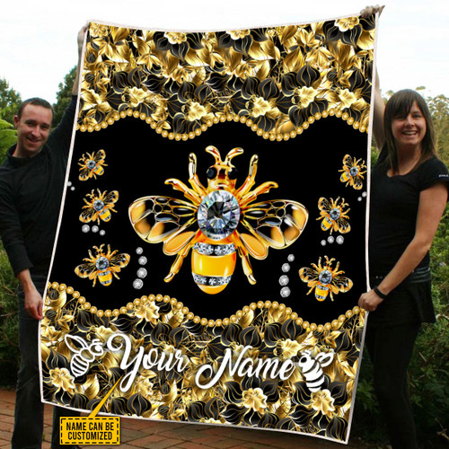  Customized Name Bee Blanket