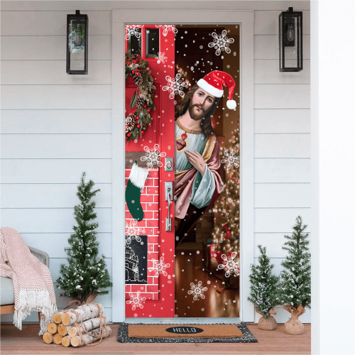  Jesus Christmas D Printed Door Cover