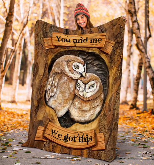  Couple Owl Blanket
