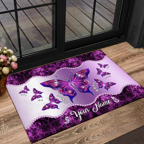  Personalized Butterfly Doormat