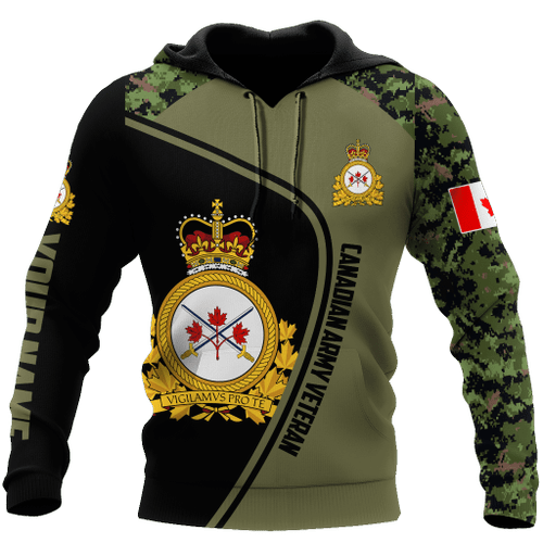  Personalized Name Canadian Army Veteran Shirts