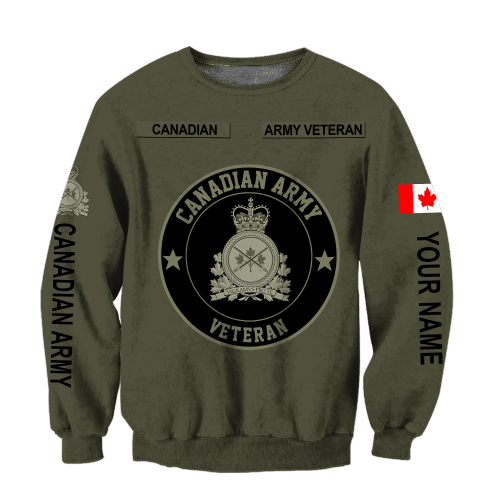  Personalized Name Canadian Army Sweatshirt