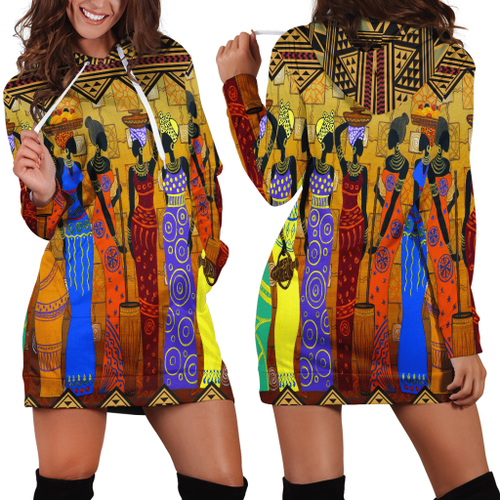 Juneteenth  African Women Hoodie Dress A.S