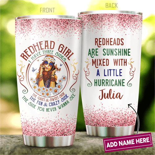  Personalized Redhead Stainless Steel Tumbler