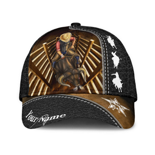  Personalized Name Bull Riding Classic Cap SNND