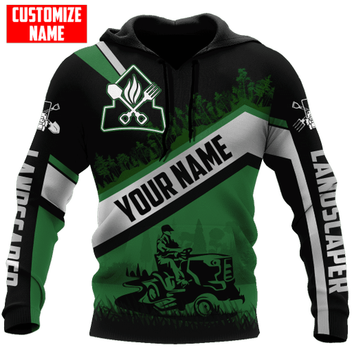  Custom name Landscaper Operating Lawn Tractor D All over printed shirts