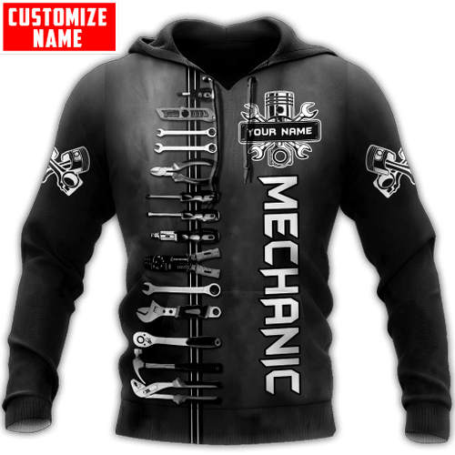  Personalized All Over Printed Mechanic Hoodie For Men and Women TN