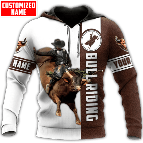  Personalized Bull Riding Hoodie DH