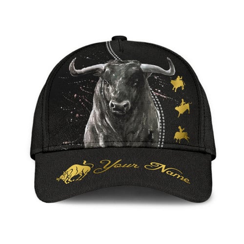  Personalized Name Bull Riding Classic Cap