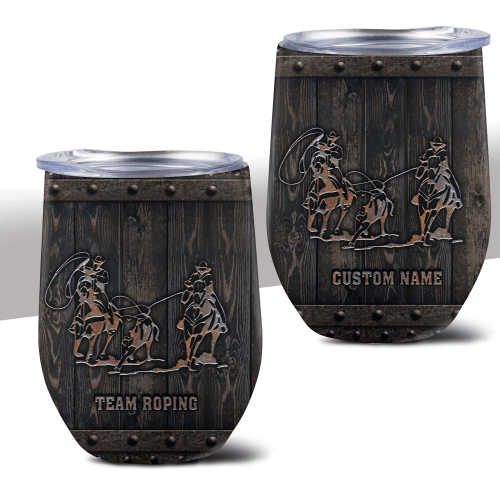  Personalized Name Rodeo Wine Tumbler Barrel Racing