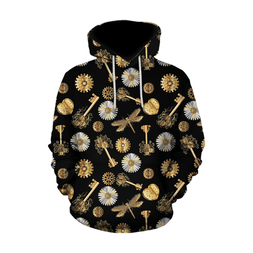  Mechanic Steampunk All Over Printed Hoodie For Men and Women TN