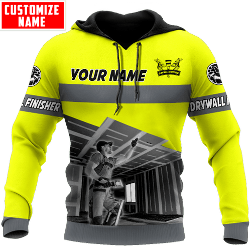  Personalized Name Drywall Unisex Shirts Yellow