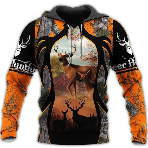  Personalized Name Deer Hunting Printed Unisex Shirts Orange Camo Ver