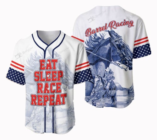  Personalized Name Rodeo Baseball Shirt Barrel Racing Ver