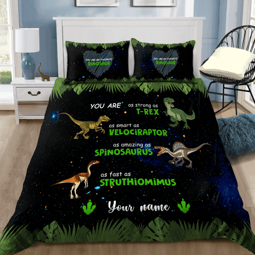  Personalized Name Dinosaur Bedding You Are My Favorite Dinosaur