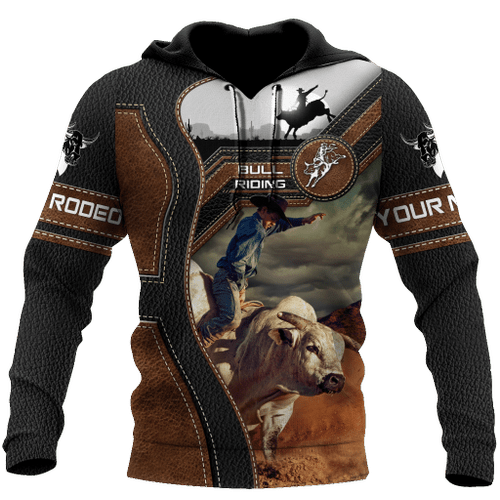  Personalized Name Bull Riding Unisex Shirts Cowboy Ver