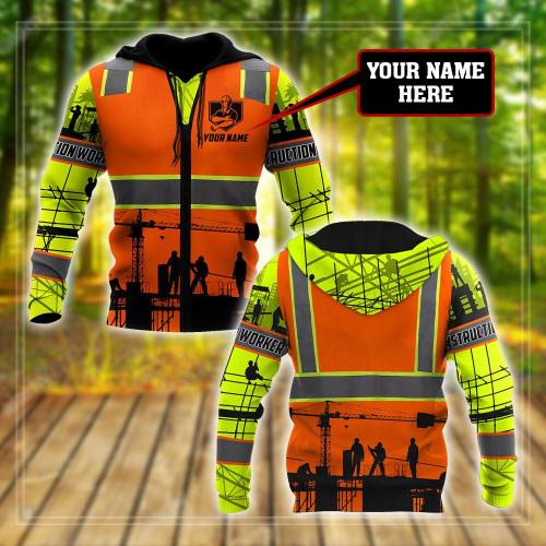  Premium Personalized Printed Construction Worker Shirts