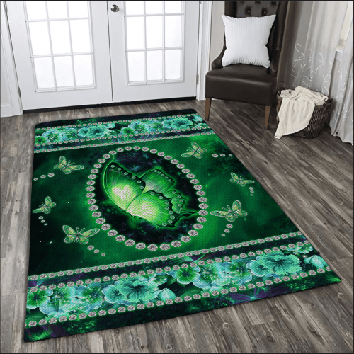  Green Butterfly Rug
