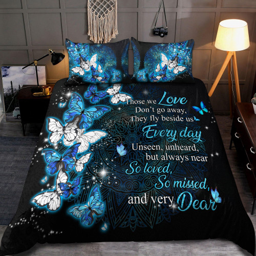  Butterfly Those We Love Don't Go Away Bedding Set