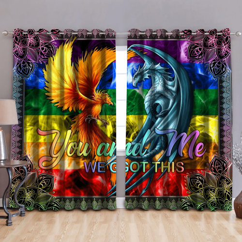  Phoenix and Dragon LGBT Pride Curtain DA