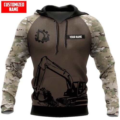 Customized Name Excavator Shirts PD