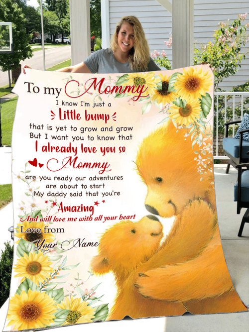  Personalized Teddy Bear To My Mommy Mother's Day All Over Printed Blanket