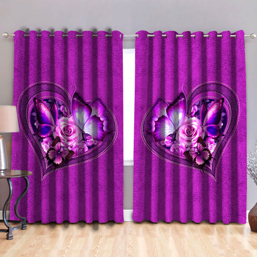 Butterfly Pink ColorCurtain